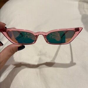 Poppy Lissiman LE SKINNY Sunglasses in Pink NWT